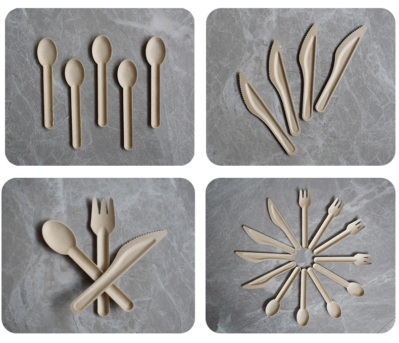 Biodegradable Tableware Biodegradable Cutlery Disposable Products Plastic PLA Spoon Fork and Knife Cutlery