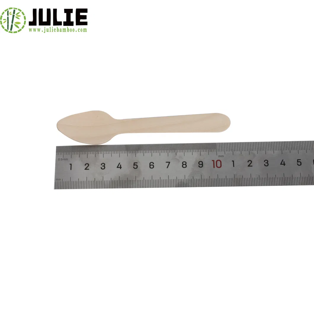 Food-Contacting Grade Hygienic Eco-Friendly Biodegradable High Quality Natural Birch Wood Cutlery Knife Fork Spoon 160mm